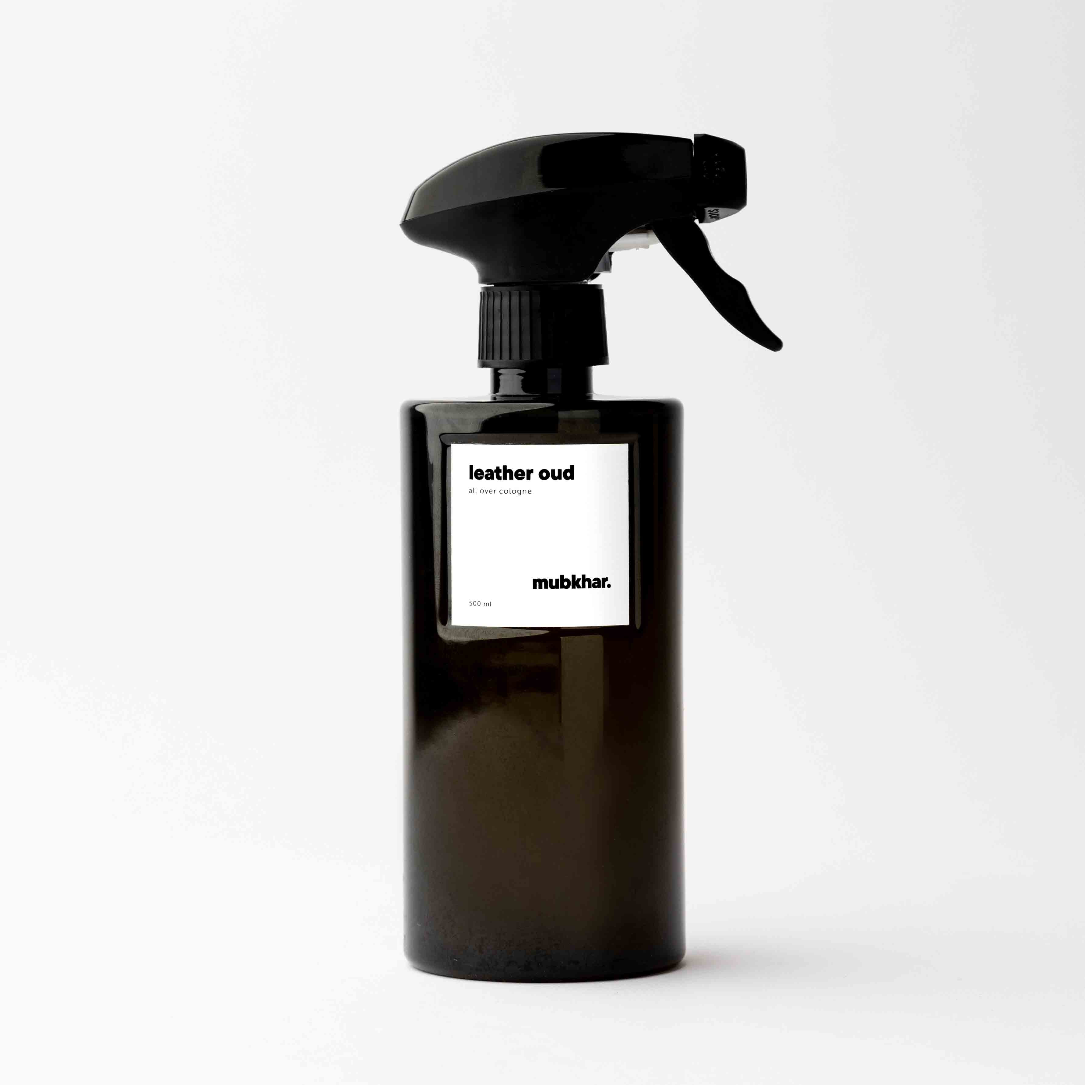 Leather Oud All Over Eau De Cologne 500 ml Unisex by Mubkhar